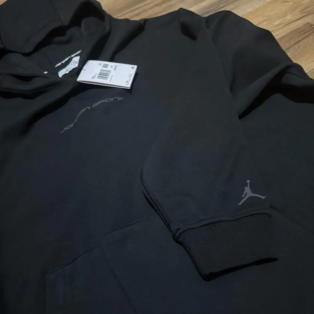 Air Jordan Sport Dri-Fit Black Grey Hoodie Sweatshirt HF0280-010 Size XXL